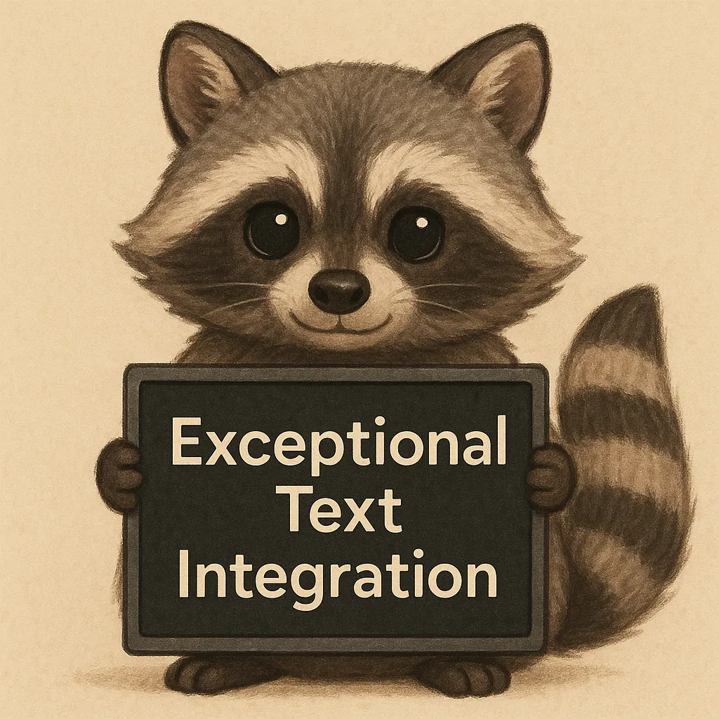 Exceptional Text Integration